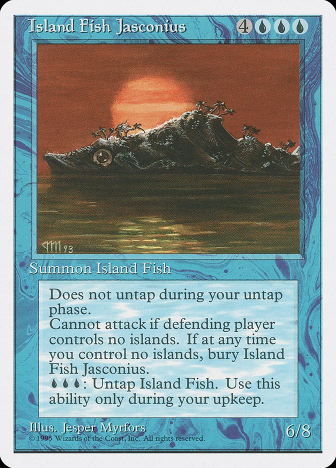 Island Fish Jasconius (Fourth Edition) - Magic: The Gathering in TCG Land