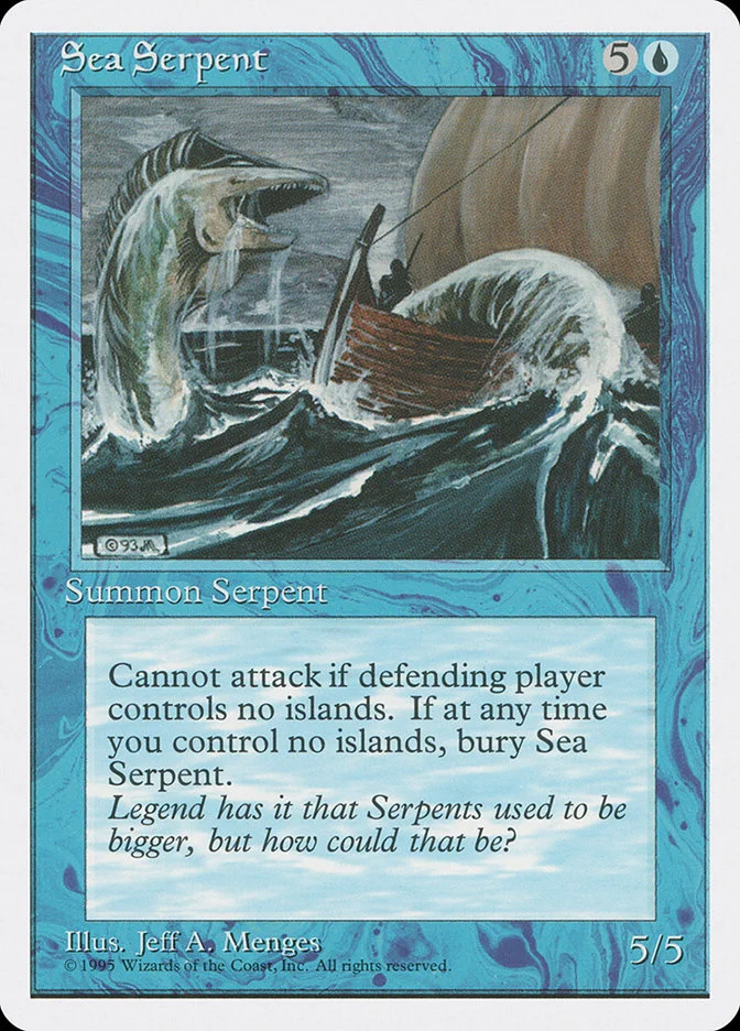 Sea Serpent (Fourth Edition) - Magic: The Gathering in TCG Land