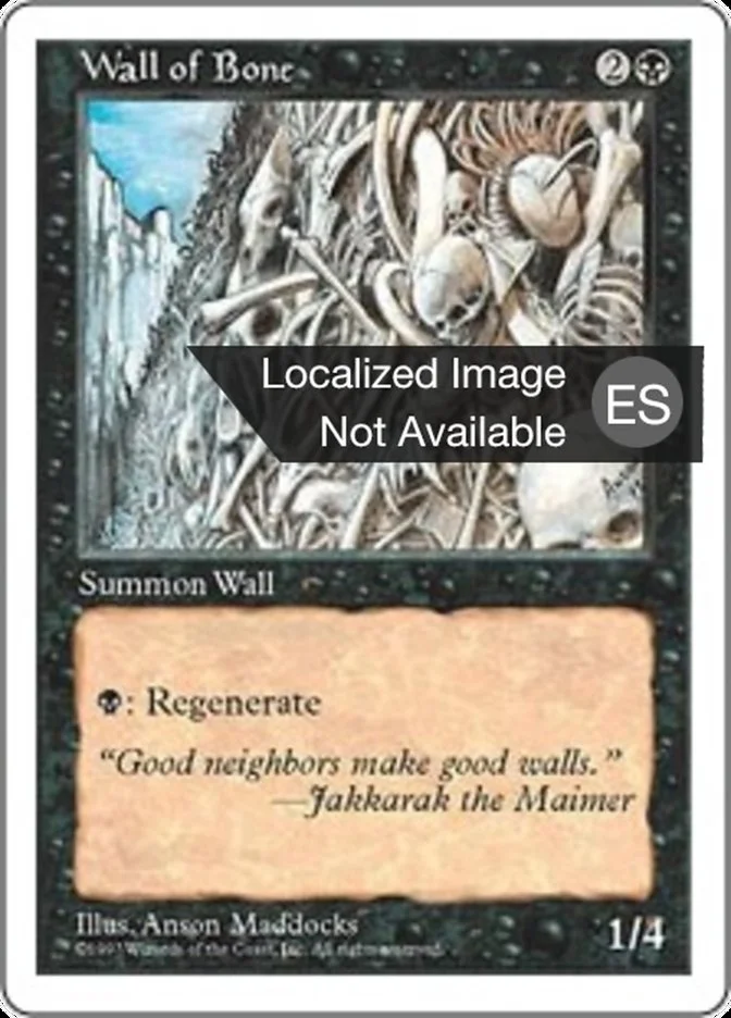 Muro de huesos (Fifth Edition) - Magic: The Gathering in TCG Land México