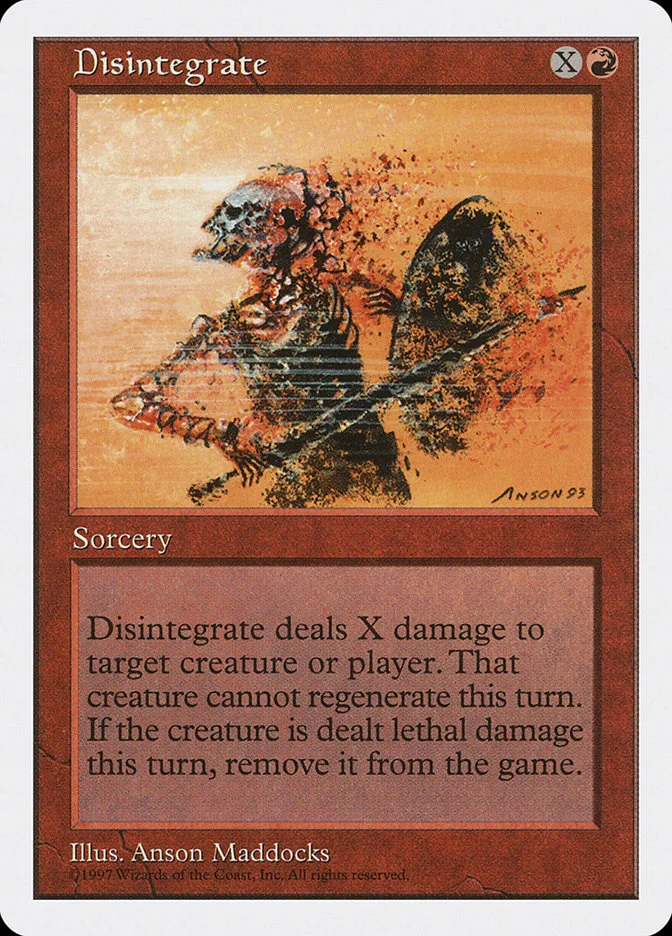 Disintegrate (Fifth Edition) - Magic: The Gathering in TCG Land