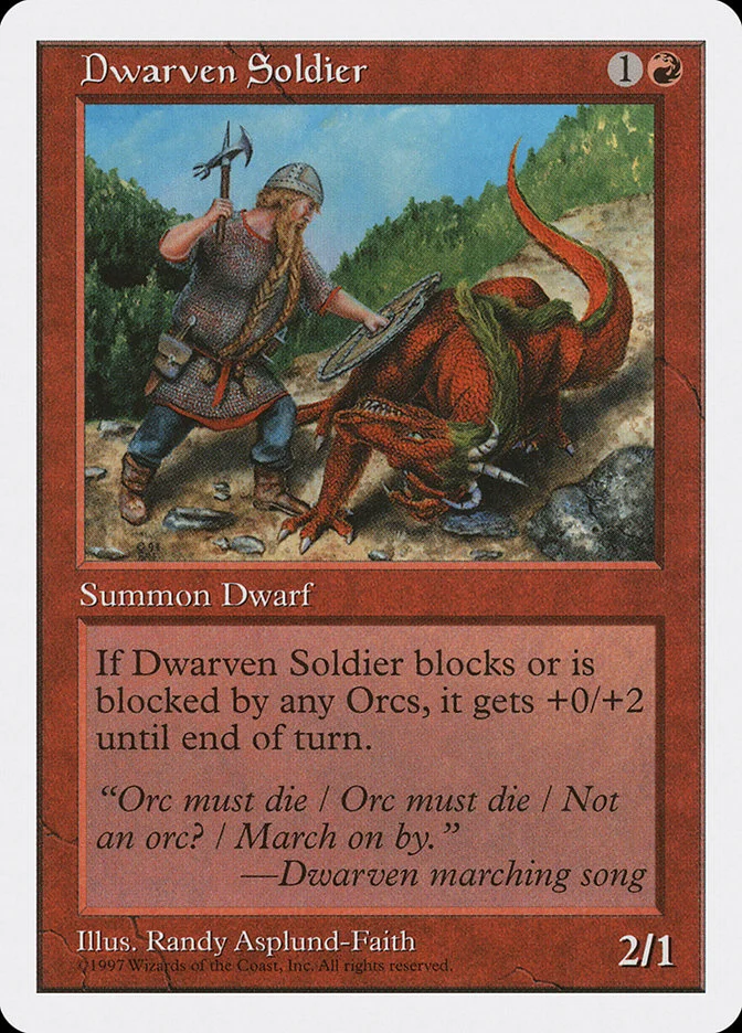 Dwarven Soldier (Fifth Edition) - Magic: The Gathering in TCG Land