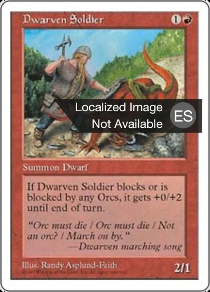 Soldado enano (Fifth Edition) - Magic: The Gathering in TCG Land México