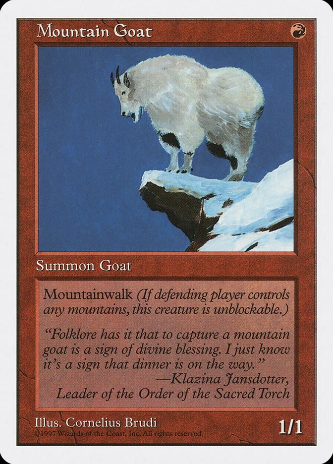 Mountain Goat (Fifth Edition) - Magic: The Gathering in TCG Land