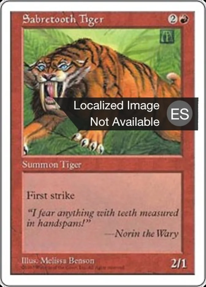 Tigre dientes de sable (Fifth Edition) - Magic: The Gathering in TCG Land México
