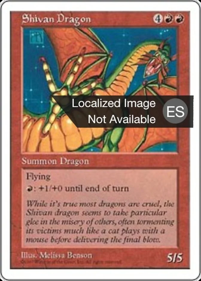 Dragón shivano (Fifth Edition) - Magic: The Gathering in TCG Land