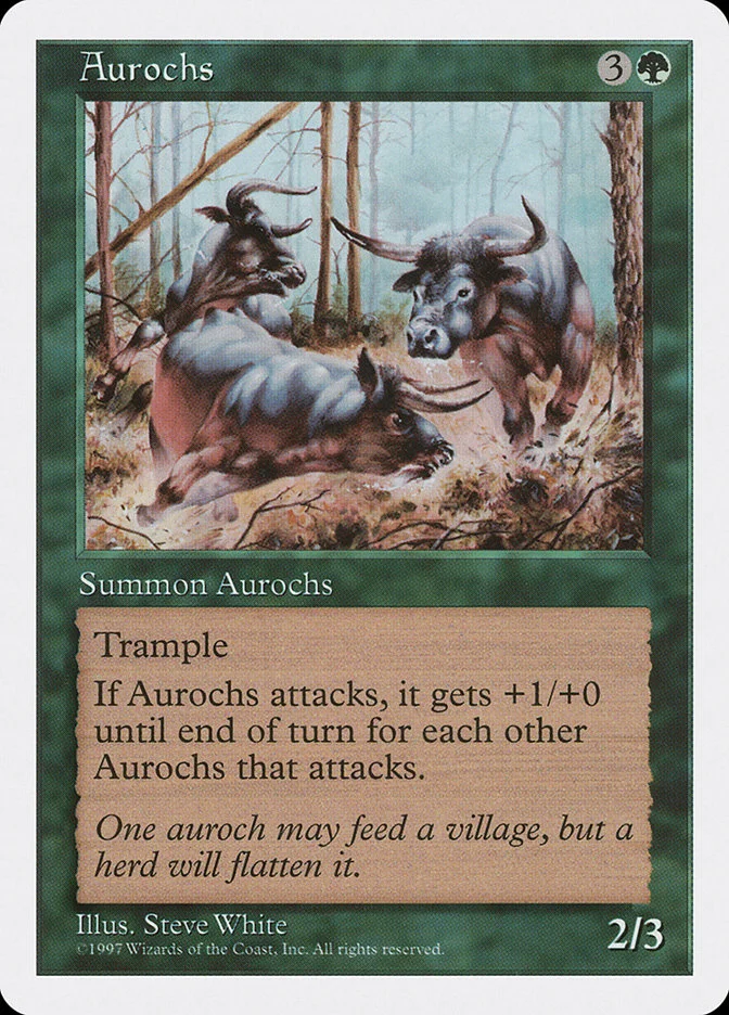 Aurochs (Fifth Edition) - Magic: The Gathering in TCG Land