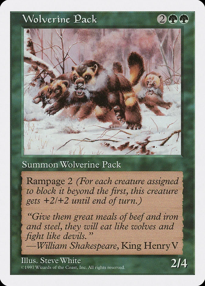 Wolverine Pack (Fifth Edition) - Magic: The Gathering in TCG Land