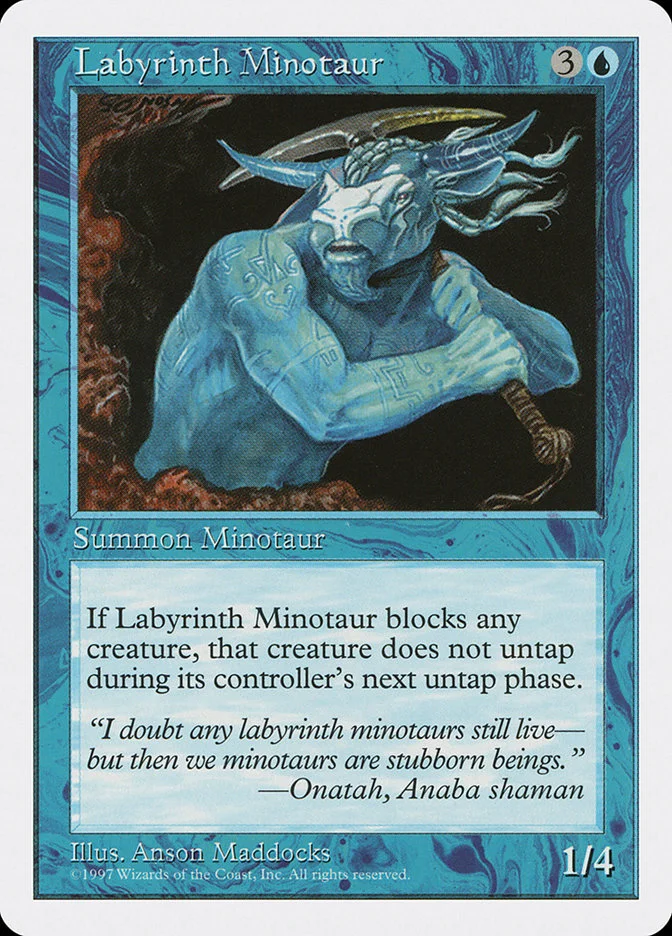 Labyrinth Minotaur (Fifth Edition) - Magic: The Gathering in TCG Land