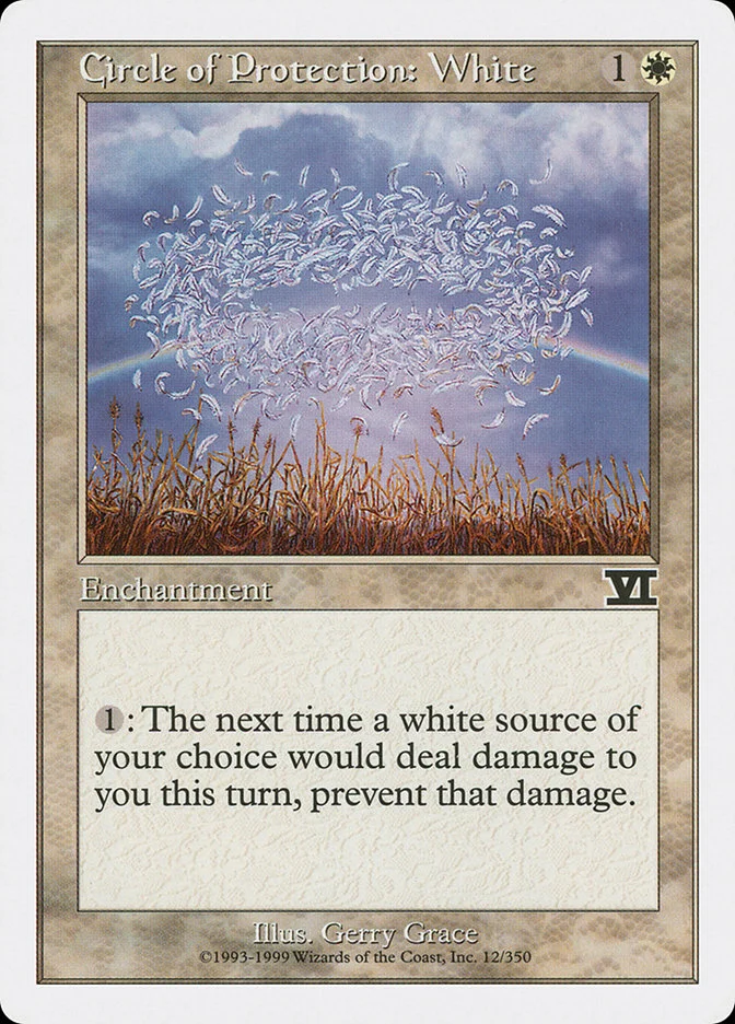 Circle of Protection: White (Classic Sixth Edition) - Magic: The Gathering in TCG Land