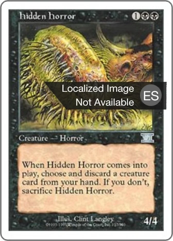 Horror oculto (Classic Sixth Edition) - Magic: The Gathering in TCG Land