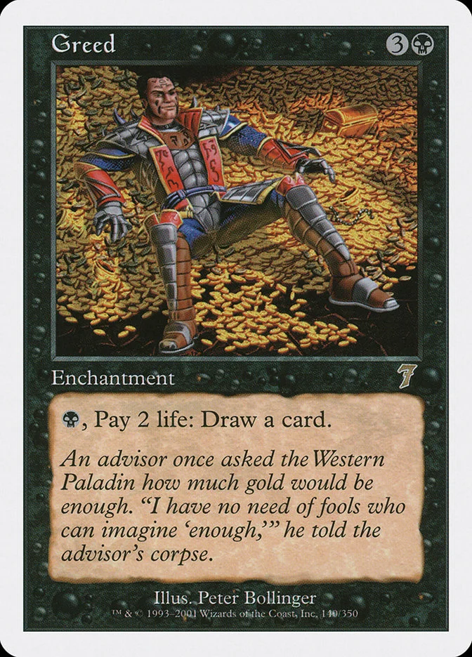 Greed (Seventh Edition) - Magic: The Gathering in TCG Land