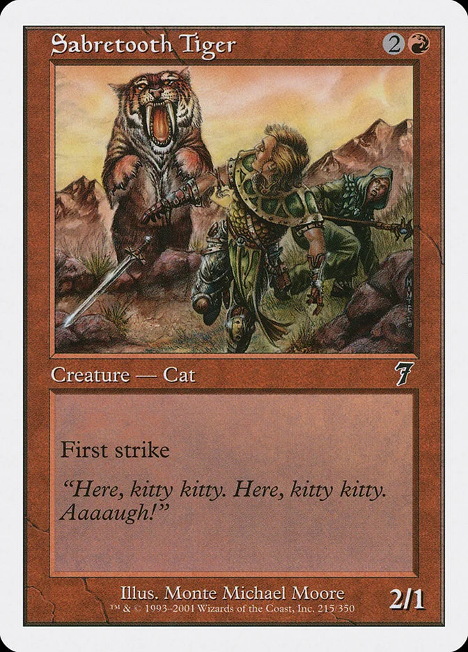 Sabretooth Tiger (Seventh Edition) - Magic: The Gathering in TCG Land