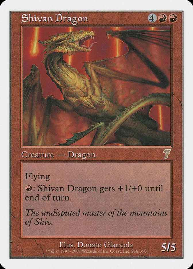 Shivan Dragon (Seventh Edition) - Magic: The Gathering in TCG Land