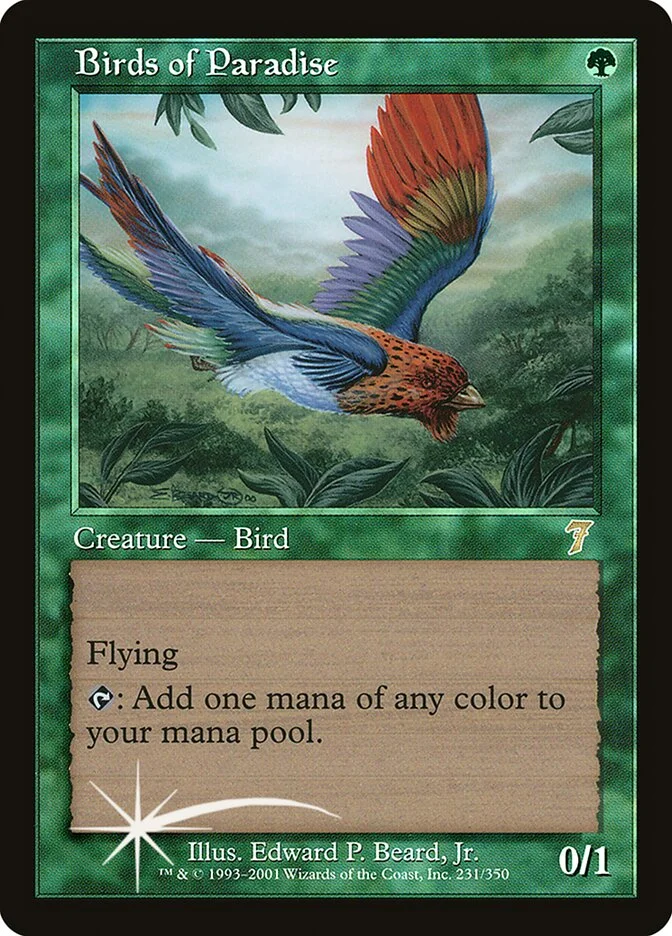 Birds of Paradise (Seventh Edition) - Magic: The Gathering in TCG Land
