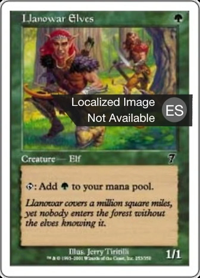 Elfos de Llanowar (Seventh Edition) - Magic: The Gathering in TCG Land