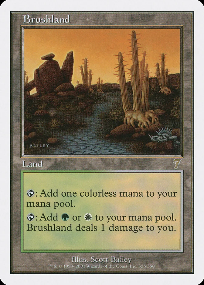 Brushland (Seventh Edition) - Magic: The Gathering in TCG Land