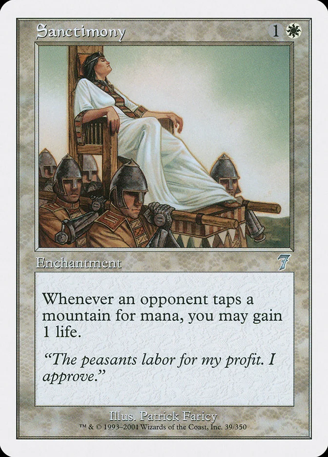Sanctimony (Seventh Edition) - Magic: The Gathering in TCG Land