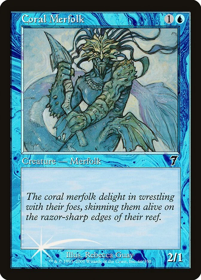 Coral Merfolk (Seventh Edition) - Magic: The Gathering in TCG Land