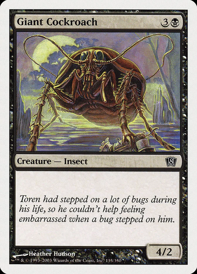 Giant Cockroach (Eighth Edition) - Magic: The Gathering in TCG Land