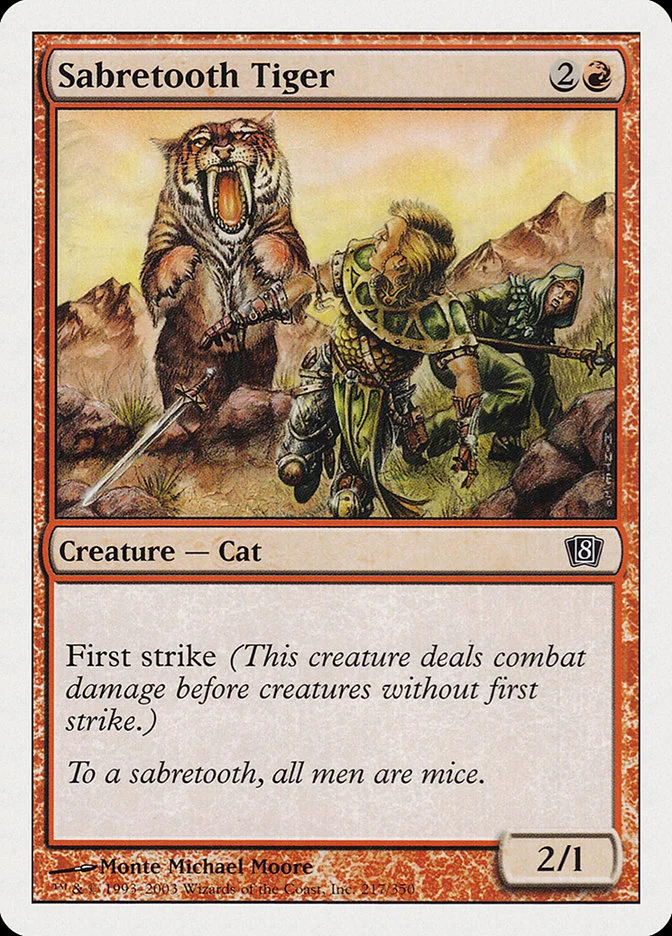 Sabretooth Tiger (Eighth Edition) - Magic: The Gathering in TCG Land