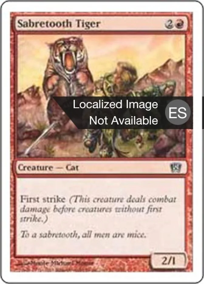 Tigre dientes de sable (Eighth Edition) - Magic: The Gathering in TCG Land México