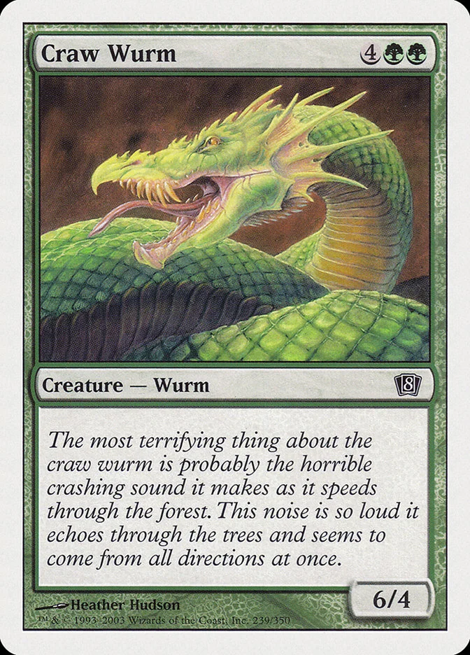 Craw Wurm (Eighth Edition) - Magic: The Gathering in TCG Land