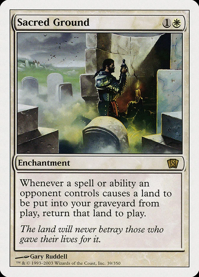 Sacred Ground (Eighth Edition) - Magic: The Gathering in TCG Land
