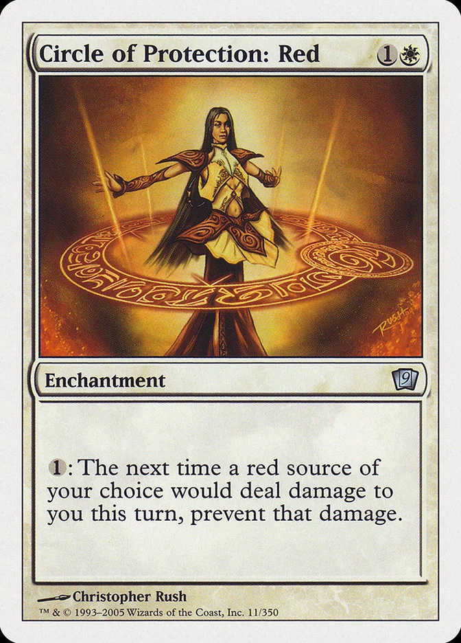 Circle of Protection: Red (Ninth Edition) - Magic: The Gathering in TCG Land