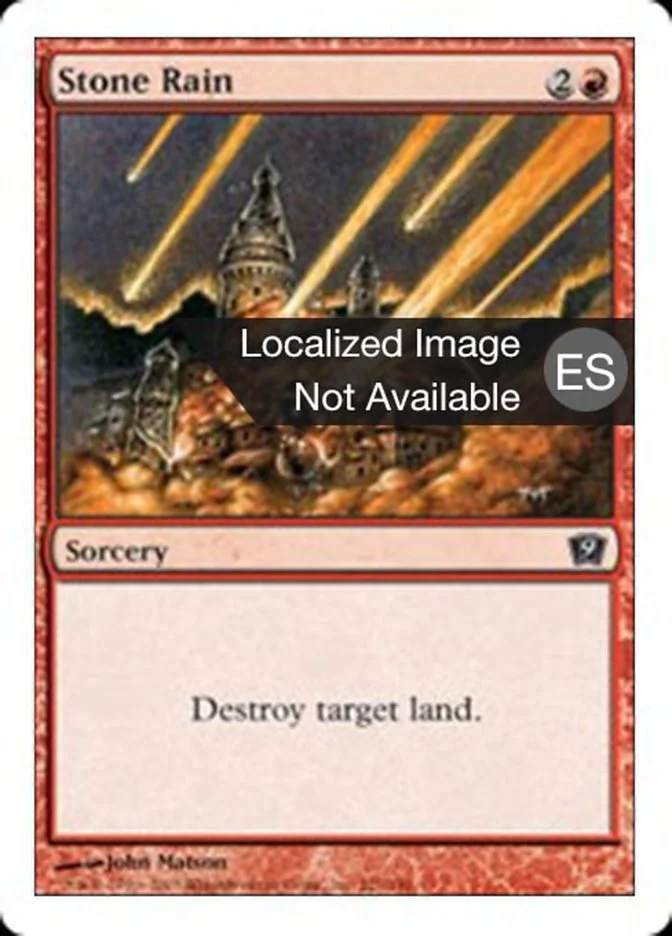 Lluvia de piedras (Ninth Edition) - Magic: The Gathering in TCG Land