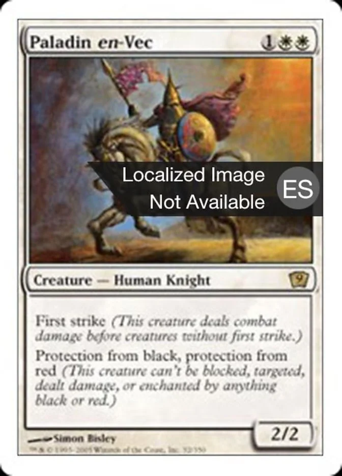 Paladín en-Vec (Ninth Edition) - Magic: The Gathering in TCG Land México