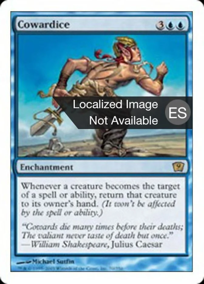 Cobardía (Ninth Edition) - Magic: The Gathering in TCG Land