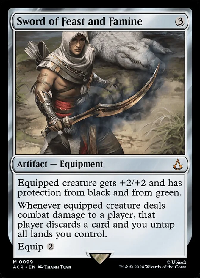 Sword of Feast and Famine MTG (Grand Prix Promos)