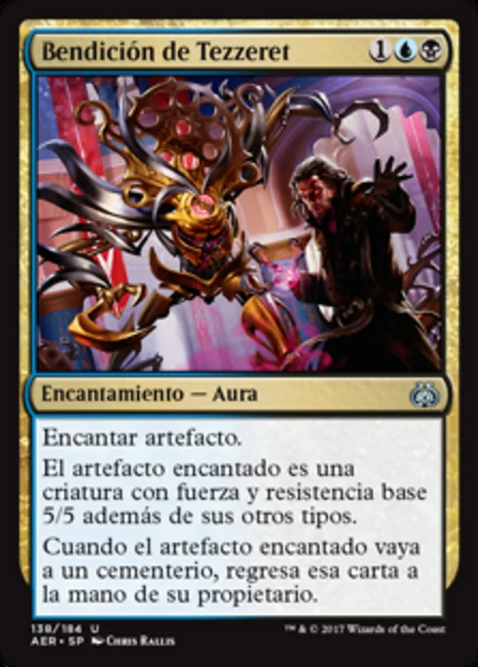 Bendición de Tezzeret (Aether Revolt) - Magic: The Gathering in TCG Land México