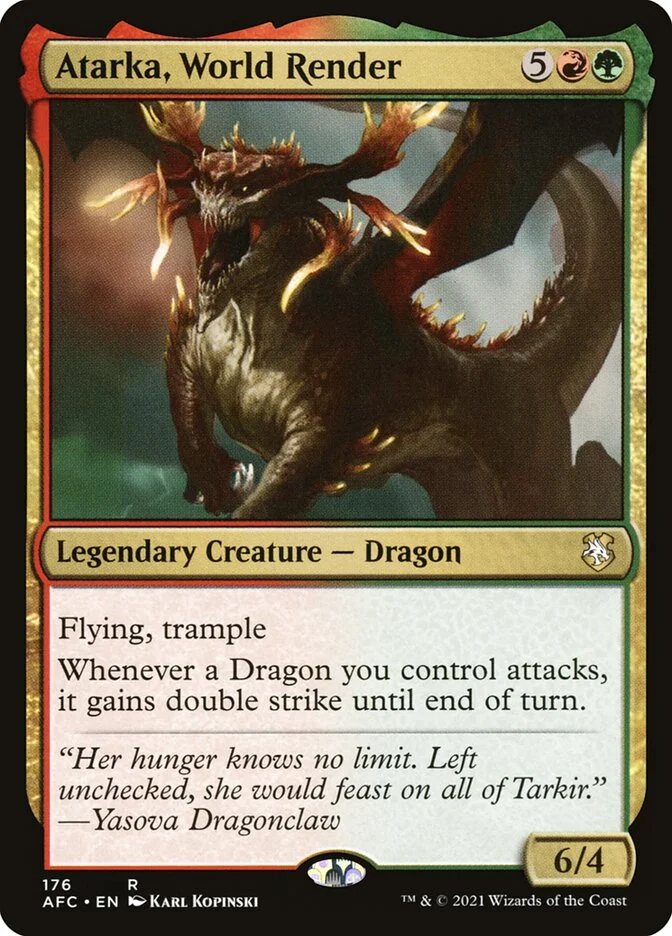 Atarka, World Render (Forgotten Realms Commander) - Magic: The Gathering in TCG Land