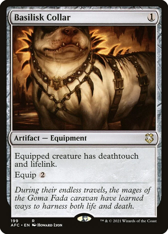 Basilisk Collar (Forgotten Realms Commander) - Magic: The Gathering in TCG Land