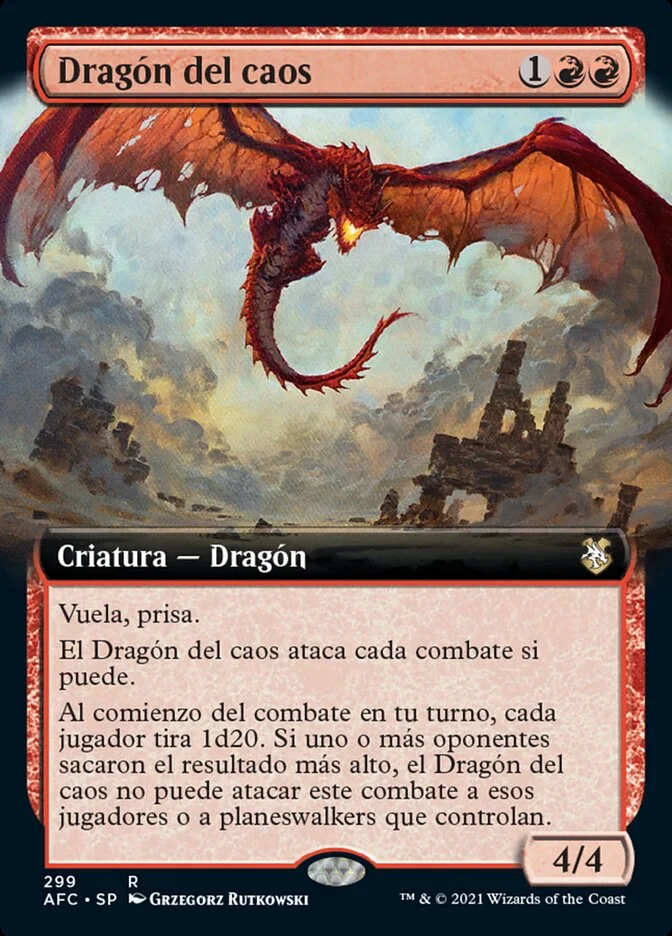 Dragón del caos (Forgotten Realms Commander) - Magic: The Gathering in TCG Land México
