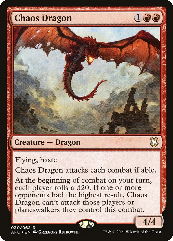 Chaos Dragon (Forgotten Realms Commander) - Magic: The Gathering in TCG Land
