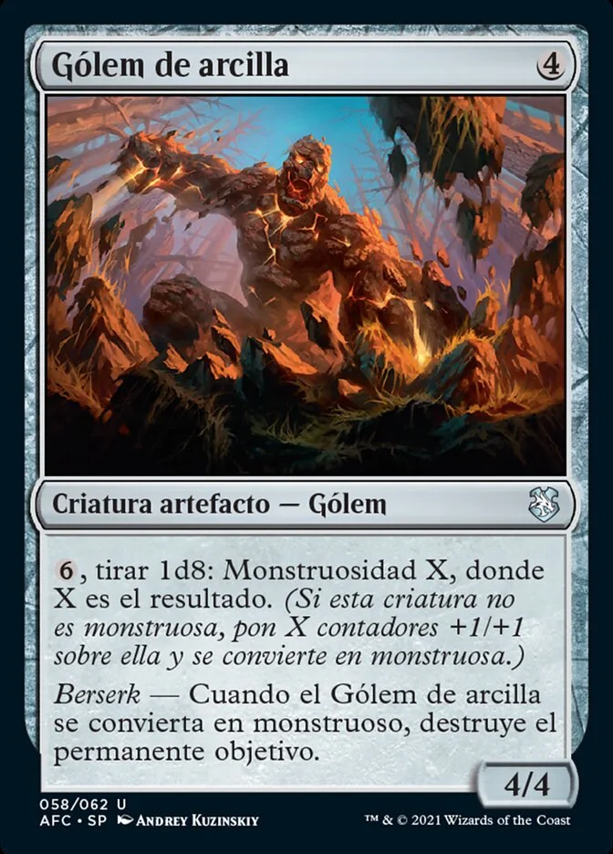 Gólem de arcilla (Forgotten Realms Commander) - Magic: The Gathering in TCG Land