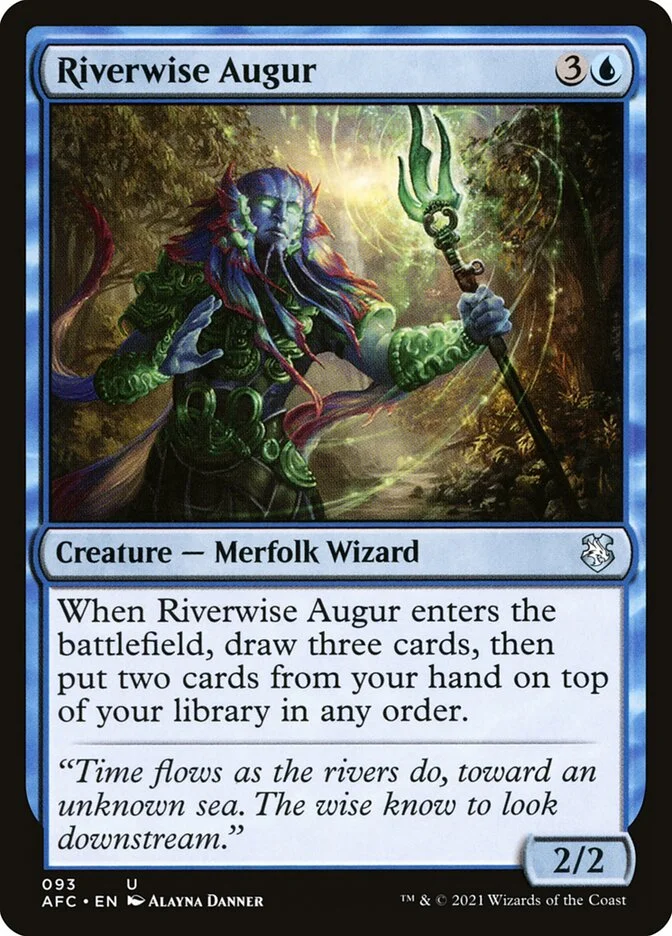 Riverwise Augur (Forgotten Realms Commander) - Magic: The Gathering in TCG Land