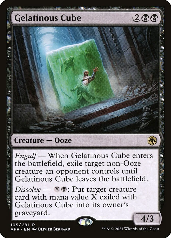 Gelatinous Cube (Adventures in the Forgotten Realms) - Magic: The Gathering in TCG Land