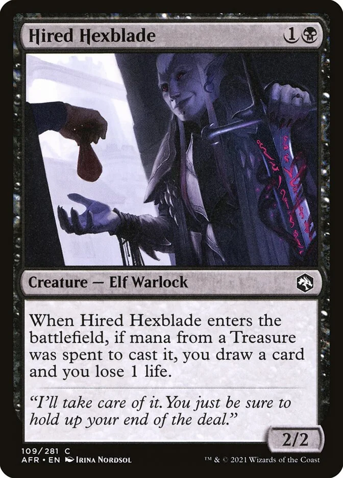 Hired Hexblade (Adventures in the Forgotten Realms) - Magic: The Gathering in TCG Land