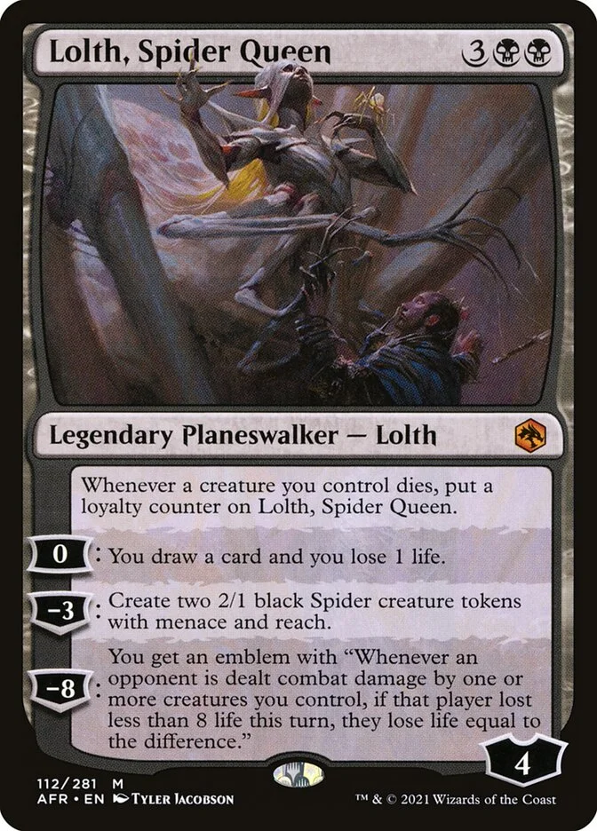 Lolth, Spider Queen (Adventures in the Forgotten Realms) - Magic: The Gathering in TCG Land