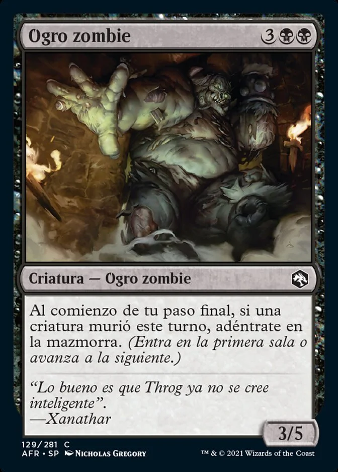 Ogro zombie (Adventures in the Forgotten Realms) - Magic: The Gathering in TCG Land