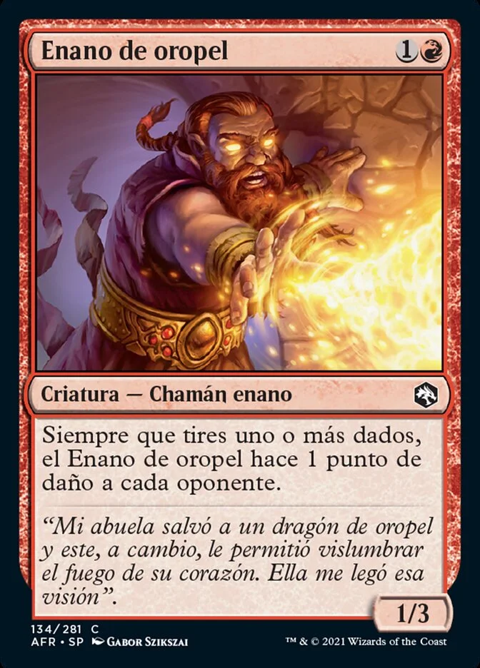 Enano de oropel (Adventures in the Forgotten Realms) - Magic: The Gathering in TCG Land México