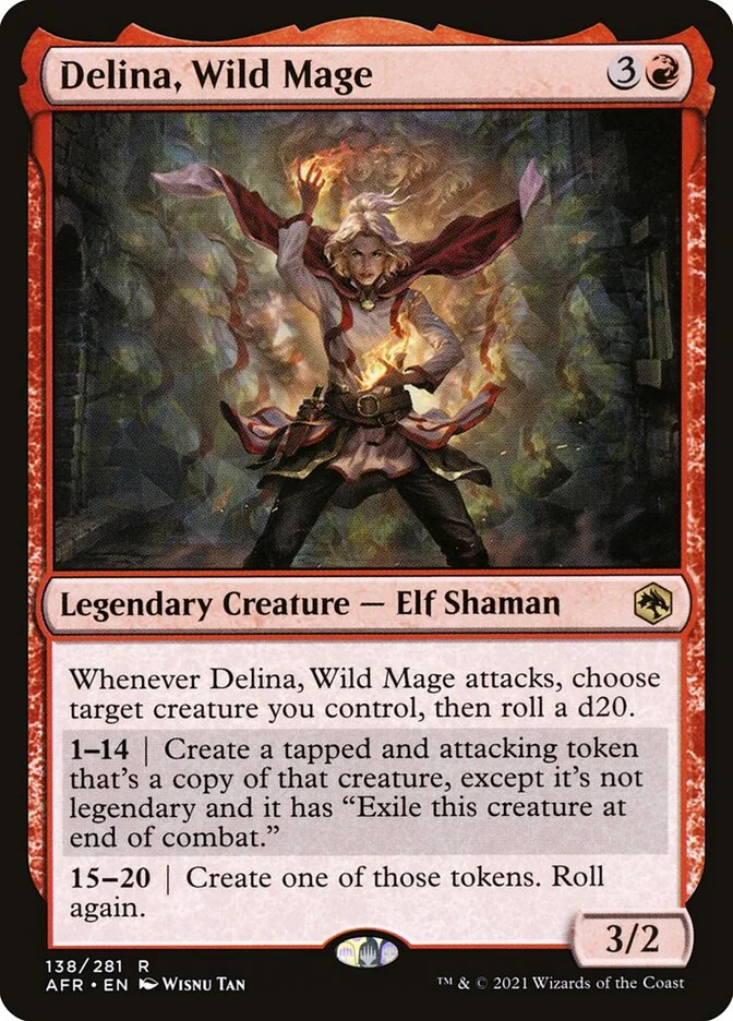 Delina, Wild Mage (Adventures in the Forgotten Realms) - Magic: The Gathering in TCG Land