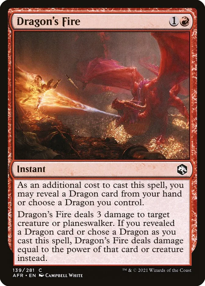 Dragon's Fire (Adventures in the Forgotten Realms) - Magic: The Gathering in TCG Land