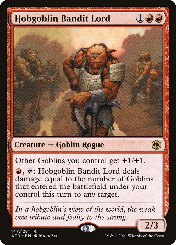 Hobgoblin Bandit Lord (Adventures in the Forgotten Realms) - Magic: The Gathering in TCG Land