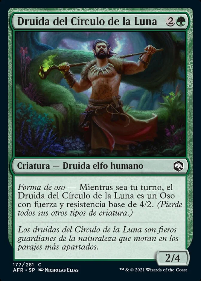 Druida del Círculo de la Luna (Adventures in the Forgotten Realms) - Magic: The Gathering in TCG Land