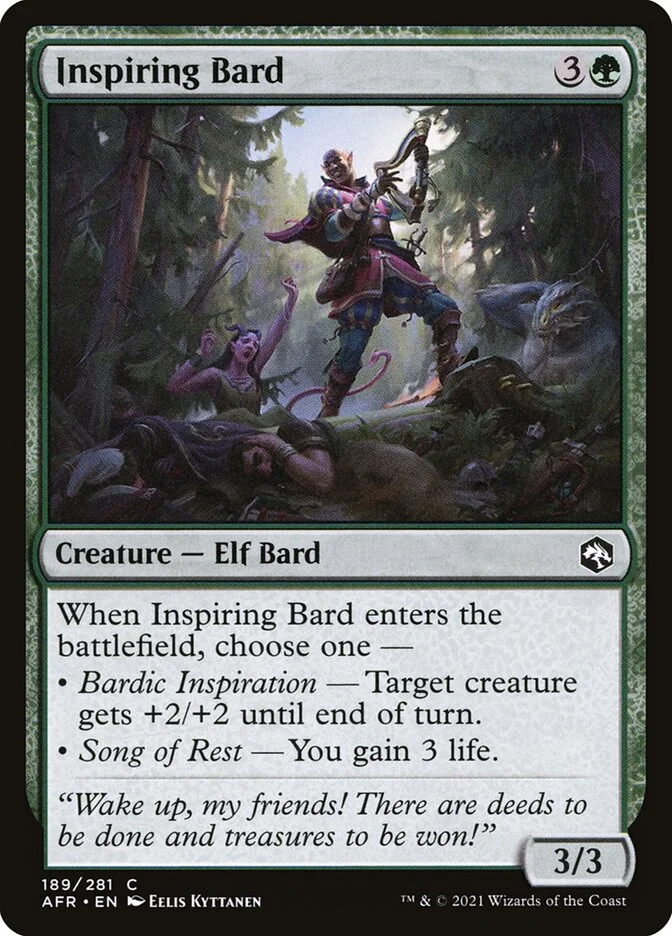Inspiring Bard (Adventures in the Forgotten Realms) - Magic: The Gathering in TCG Land