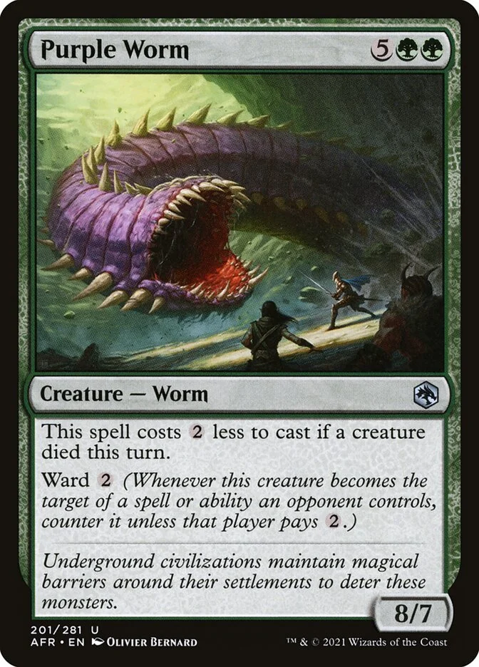 Purple Worm (Adventures in the Forgotten Realms) - Magic: The Gathering in TCG Land México